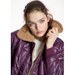 Parka Acolchada Burdeos