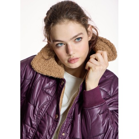 Parka Acolchada Burdeos