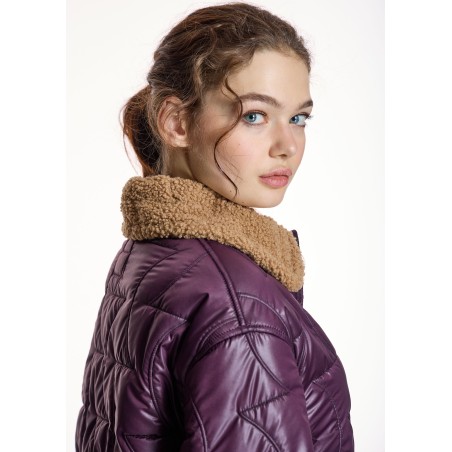 Parka Acolchada Burdeos